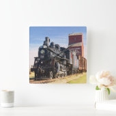 Train 1-klok vierkante klok (Huis)