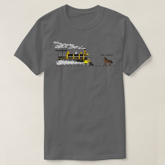 Train 1 voor paarden t-shirt (Design voorkant)