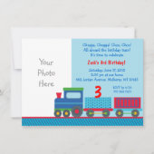 Train 1e verjaardag kaart (Voorkant)