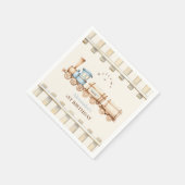 Train 1e verjaardag servet (Hoek)