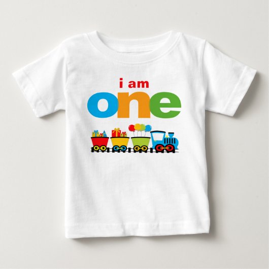 Train 1st Birthday T-shirt Toddler Baby Kind (Voorkant)