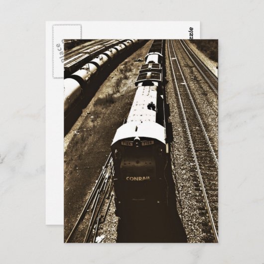 Train_2 Post Card Briefkaart (Voorkant / Achterkant)