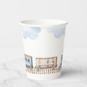 Train 2e Chugga Twee jaarlijkse krantenkopjes Papieren Bekers (Rechts)