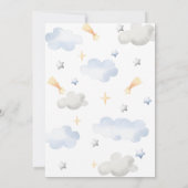 Train 2e verjaardag Chugga 2 Boy Uitnodiging (Achterkant)