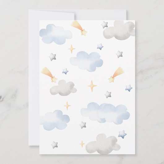 Train 2e verjaardag Chugga 2 Boy Uitnodiging (Achterkant)