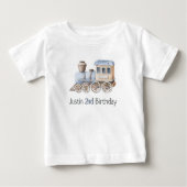 Train 2e verjaardag Chugga Two Boy T-Shirt (Voorkant)