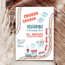 Train 2e verjaardag Noite Boy Chugga Two Party
