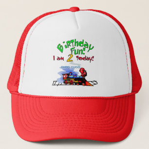 Train 2e verjaardag overhemden en geschenken trucker pet