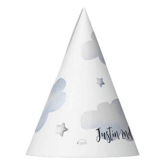 Train 2e verjaardag Pet van het Patroon van de Aar Feesthoedjes (Links)