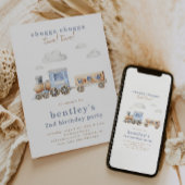 Train 2e verjaardag uitnodiging | Digitaal of gedr