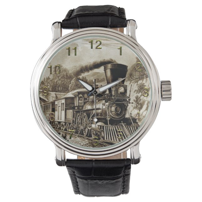 Train 32 Horloge- en nummeropties Horloge (Voorkant)