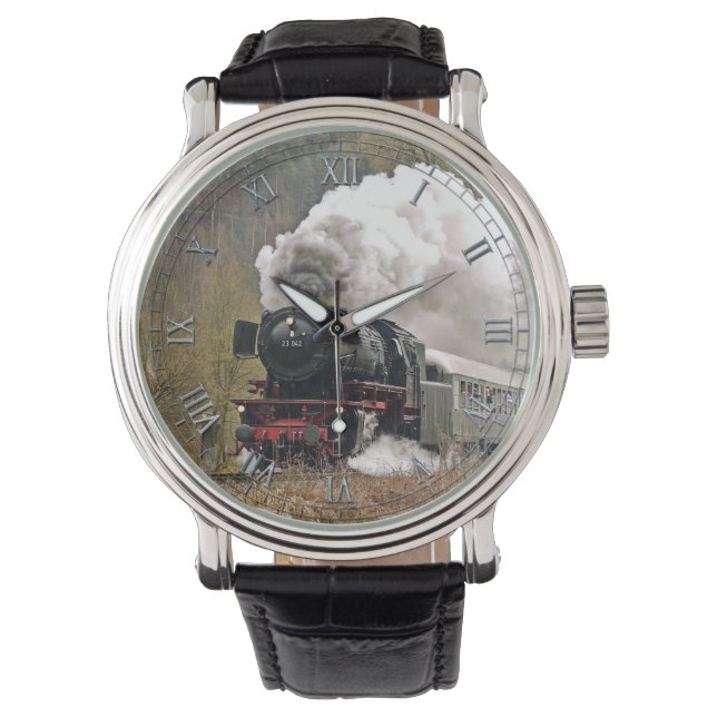 Train 34 Horloge & Numeral opties (Voorkant)