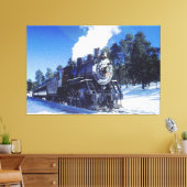 Train 3 Gewatteerd Canvas Afdruk (Insitu (Woonkamer))