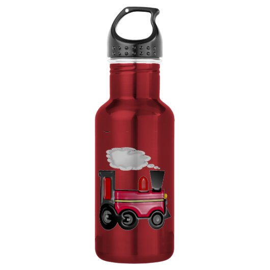 Train 3D Cherry Red Waterfles (Voorkant)