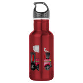 Train 3D Cherry Red Waterfles (Achterkant)