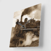 Train 4 wandklokken en numerieke opties (Hoek)