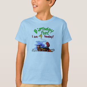Train 4th Birthday Tshirts en geschenken