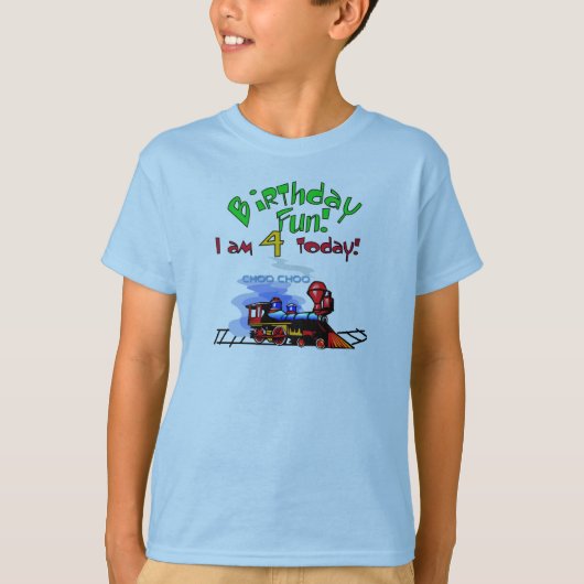 Train 4th Birthday Tshirts en geschenken (Voorkant)