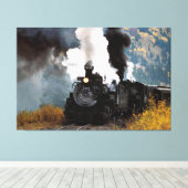 Train 5 Gewatteerd Canvas (Insitu (Houten vloer))