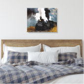 Train 5 Gewatteerd Canvas Afdruk (Insitu (Slaapkamer))