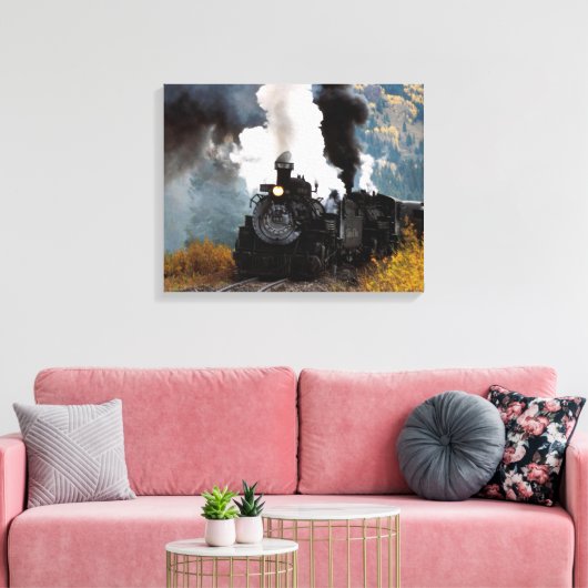 Train 5 Gewatteerd Canvas Afdruk (Insitu (Woonkamer))