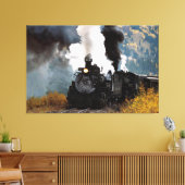 Train 5 Gewatteerd Canvas Afdruk (Insitu (Woonkamer))