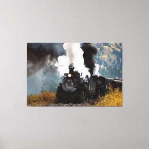Train 5 Gewatteerd Canvas Afdruk