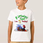 Train 5th Birthday Tshirts en cadeaus (Voorkant)