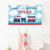 Train achtergrond / banner (marine & Red) (Insitu)