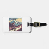 Train als anderen niet willen fietsen bagagelabel (Voorkant horizontaal)