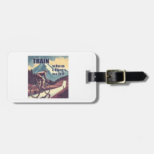 Train als anderen niet willen fietsen bagagelabel (Voorkant horizontaal)