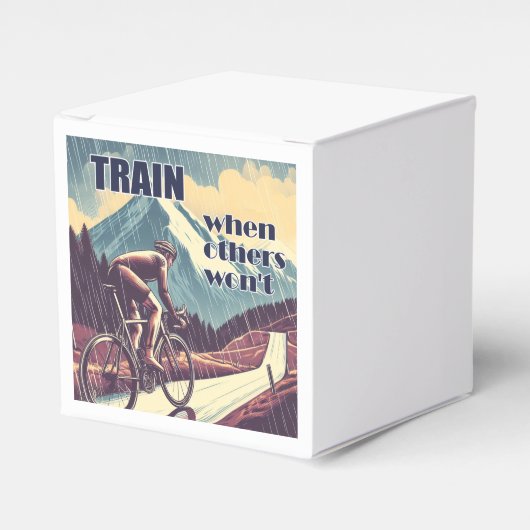 Train als anderen niet willen fietsen bedankdoosjes (Voorkant Zijde)