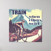 Train als anderen niet willen fietsen canvas afdruk (Voorkant)