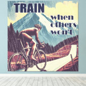 Train als anderen niet willen fietsen canvas afdruk (Insitu (Houten vloer))