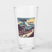 Train als anderen niet willen fietsen glas (Voorkant)