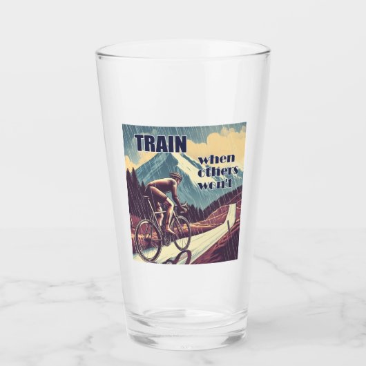 Train als anderen niet willen fietsen glas (Voorkant)