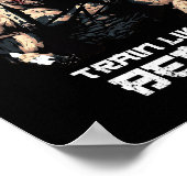 Train als Beast Jiu Jitsu BJJ Grappling MMA Poster (Hoek)