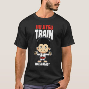 Train als een Beast Jiu Jitsu Bjj Grappling Mma Go T-shirt