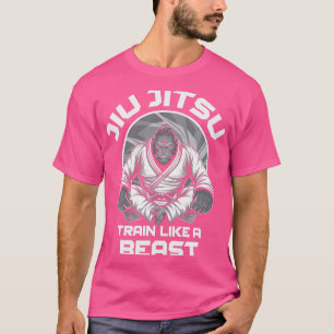 Train als een beest Jiu Jitsu MMA Grappling Gorill T-shirt