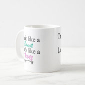 Train als een beest koffiemok (Voorkant links)