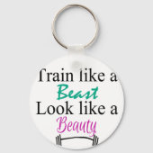 Train als een beest sleutelhanger (Voorkant)