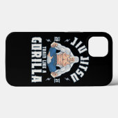 Train als een Gorilla BJJ Braziliaanse Jiu Jitsu Case-Mate iPhone Case (Achterkant (horizontaal))