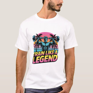 Train Als Een Legende – Urban Street Gymwear T-shi T-shirt