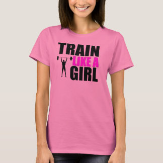 Train als een meisje - Dames Elite Fitness - shirt