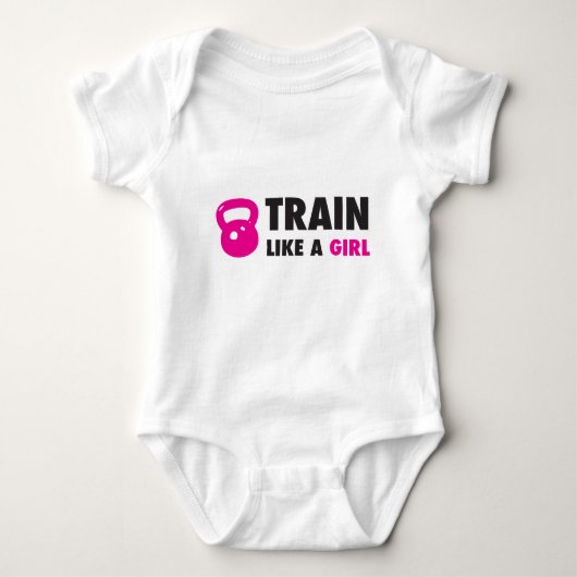 Train als een meisje met Kettlebell Romper (Voorkant)