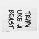 Train als een Motivatie uitloopgym Theedoek (Horizontaal)