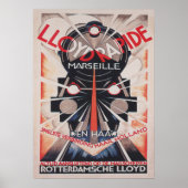 Train, Art Deco Art Poster (Voorkant)