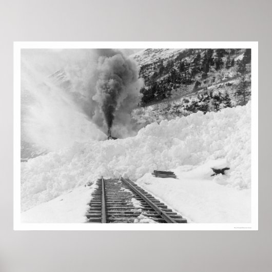 Train Avalanche Alaska 1916 Poster (Voorkant)
