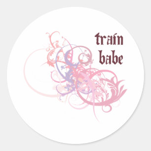 Train Babe Ronde Sticker