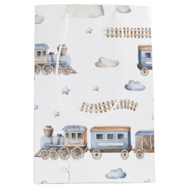 Train baby shower Medium Gift Bag Cadeauzakje